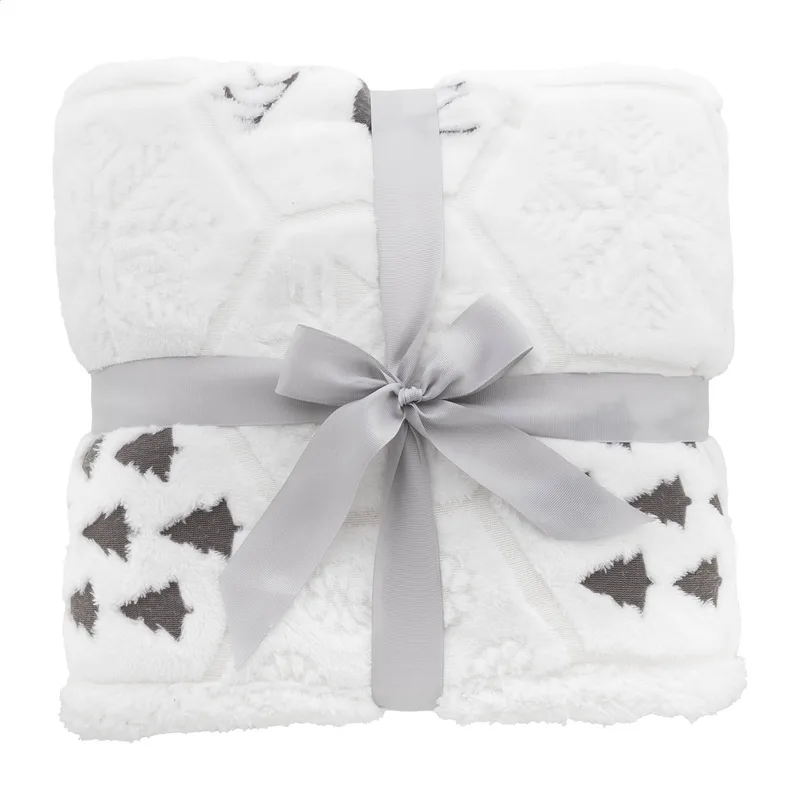 Λεπτομέρεια Flannel Fleece 270 g/m² σε Κουβέρτα RPET. Προϊόντα Προβολής από Ανακυκλωμένα Υλικά | PERFECT advertising