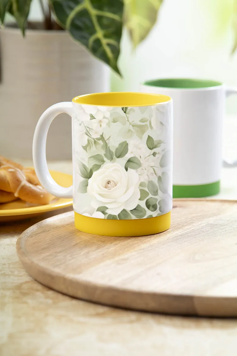 Κούπα Sublimation 300ml — Λεπτομέρεια Εκτύπωσης Λογοτύπου σε Κεραμική Επιφάνεια | PERFECT advertising