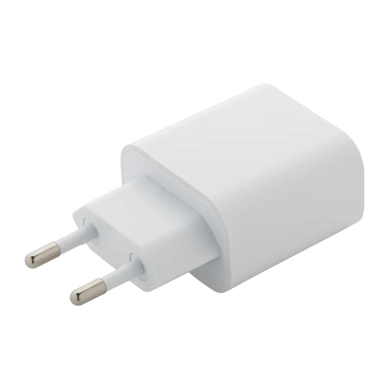 Φορτιστής Τοίχου RABS — Θύρες USB και USB-C. Εκτύπωση Λογοτύπου σε Προωθητικά Είδη | PERFECT advertising