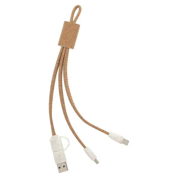 Λογότυπο σε Καλώδιο Φορτιστή USB από Φυσικό Φελλό και Καλαμάκι Σιταριού. Εταιρικά Διαφημιστικά Δώρα | PERFECT advertising