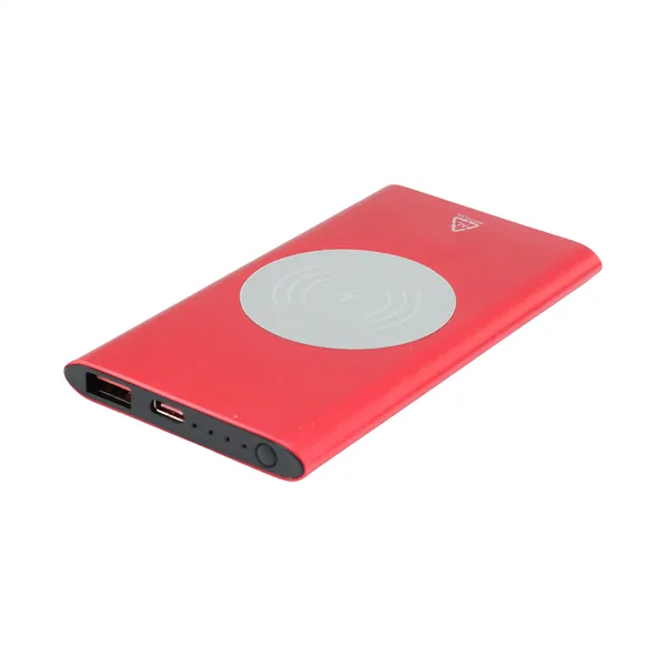 Power Bank Τυπωμένο Αλουμινίου με Ασύρματη Φόρτιση 15W. Εταιρικά Διαφημιστικά Δώρα | PERFECT advertising