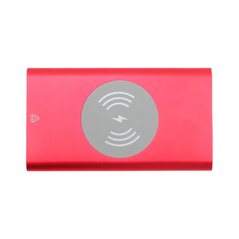 Power Bank από Ανακυκλωμένο Αλουμίνιο. Λεπτομέρεια Θυρών USB και USB-C — Προϊόντα Προβολής | PERFECT advertising