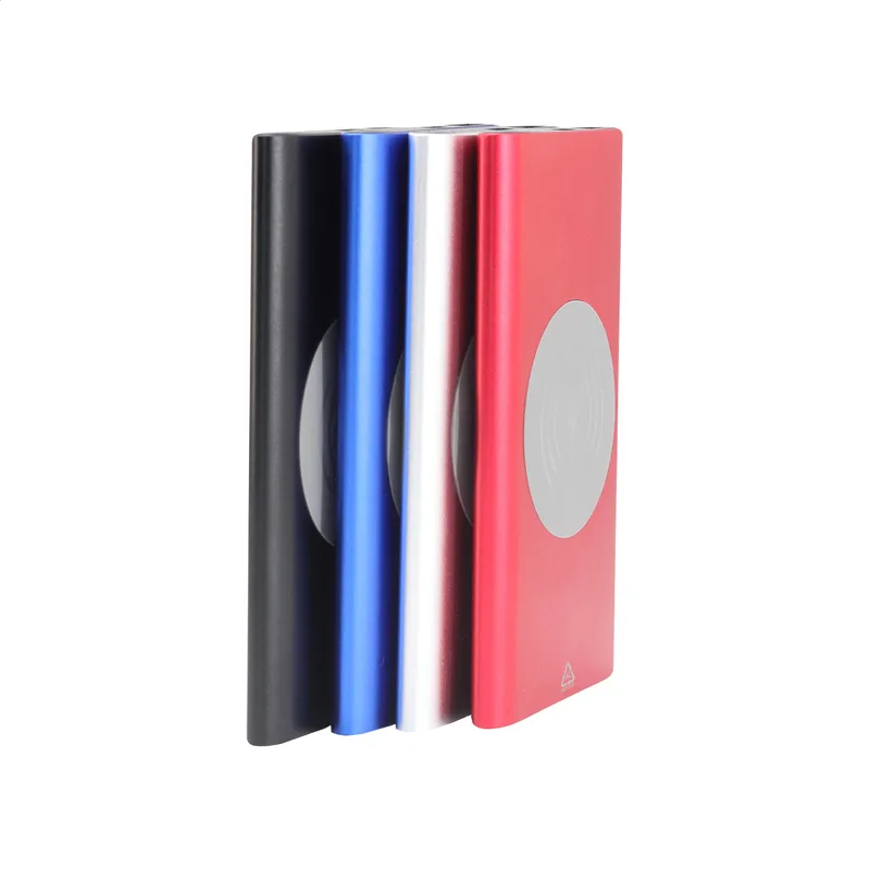 Power Bank Αλουμινίου με Λογότυπο. Λεπτομέρεια Ασύρματης Φόρτισης — Διαφημιστικά Δώρα | PERFECT advertising
