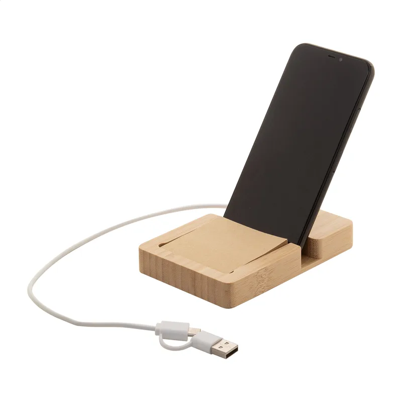 Καλώδιο USB και USB-C του Διαφημιστικού Hub Μπαμπού. Εταιρικά Δώρα Τεχνολογίας με Εκτύπωση Λογοτύπου | PERFECT advertising