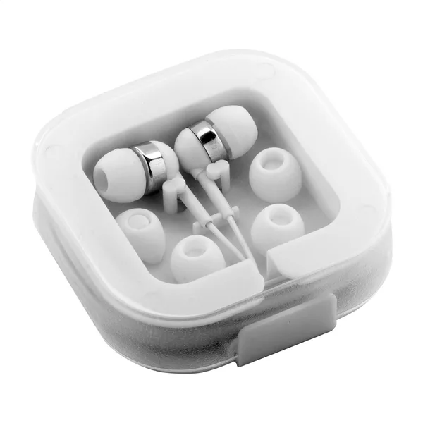 Διαφημιστικά Ακουστικά USB-C In-Ear με Πλαστική Θήκη-Βάση Κινητού. Εταιρικά Διαφημιστικά Δώρα | PERFECT advertising
