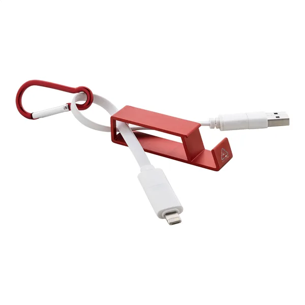Καλώδιο Φορτιστή USB με Λογότυπο και Καραμπίνερ Ανακυκλωμένου Αλουμινίου. Εταιρικά Διαφημιστικά Δώρα | PERFECT advertising