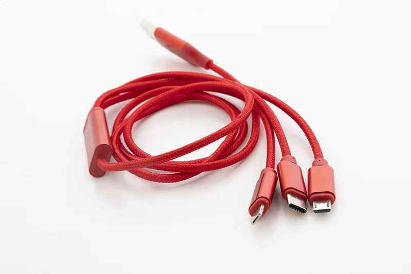Καλώδιο Φορτιστή USB με Τρεις Υποδοχές Micro USB, USB-C και Lightning. Εκτύπωση Λογοτύπου σε Οικολογικά Αξεσουάρ | PERFECT advertising