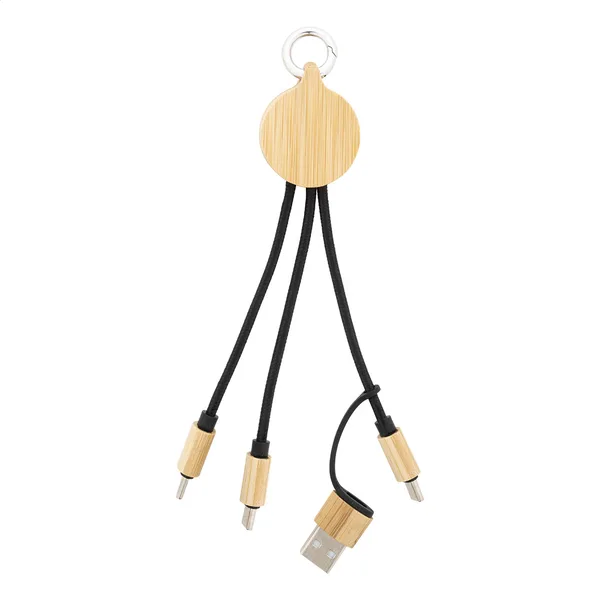 Καλώδιο Φορτιστή USB με Εκτύπωση από RPET και Μπαμπού. Εταιρικά Δώρα Προβολής | PERFECT advertising