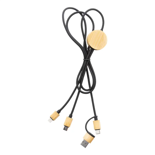 Εκτύπωση σε Καλώδιο Φορτιστή USB από RPET και Μπαμπού. Εταιρικά Διαφημιστικά Δώρα | PERFECT advertising