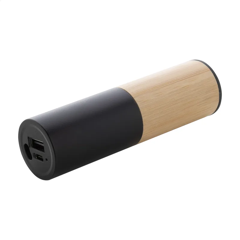 Power Bank με Εκτύπωση Αλουμίνιο και Μπαμπού 2600 mAh. Εταιρικά Διαφημιστικά Δώρα με Λογότυπο | PERFECT advertising
