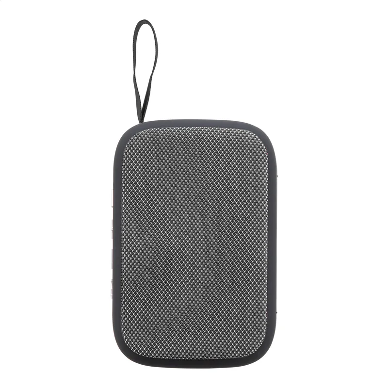 Ασύρματο Ηχείο Bluetooth σε Πλαστικό Περίβλημα με Λογότυπο. Λεπτομέρεια Υφάσματος — Εκτυπώσεις για Επιχειρήσεις | PERFECT advertising