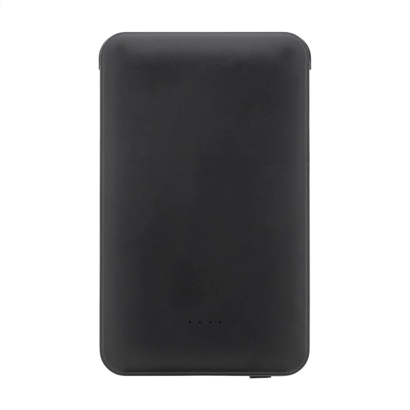 Power Bank RABS 5000 mAh. Τρία Ενσωματωμένα Καλώδια micro USB, USB-C και Lightning — Εκτύπωση Λογοτύπου | PERFECT advertising