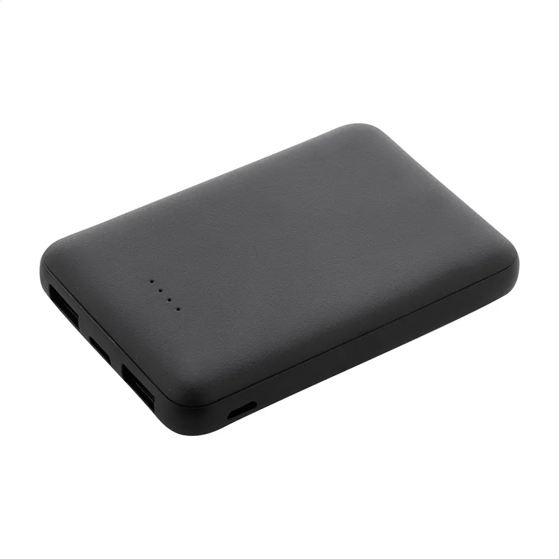 Power Bank RABS 5000 mAh Rabobank Slim σε χρώμα Μαύρο. Εταιρικά Διαφημιστικά Δώρα | PERFECT advertising