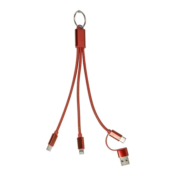 Λογότυπο σε Καλώδιο Φορτιστή USB με Μπρελόκ από Ανακυκλωμένο Αλουμίνιο και RPET. Εταιρικά Διαφημιστικά Δώρα | PERFECT advertising
