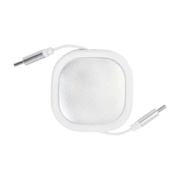 Καλώδιο Φορτιστή USB-C με Λογότυπο — Τηλεσκοπικό Σχέδιο από Ανακυκλωμένο ABS | PERFECT advertising