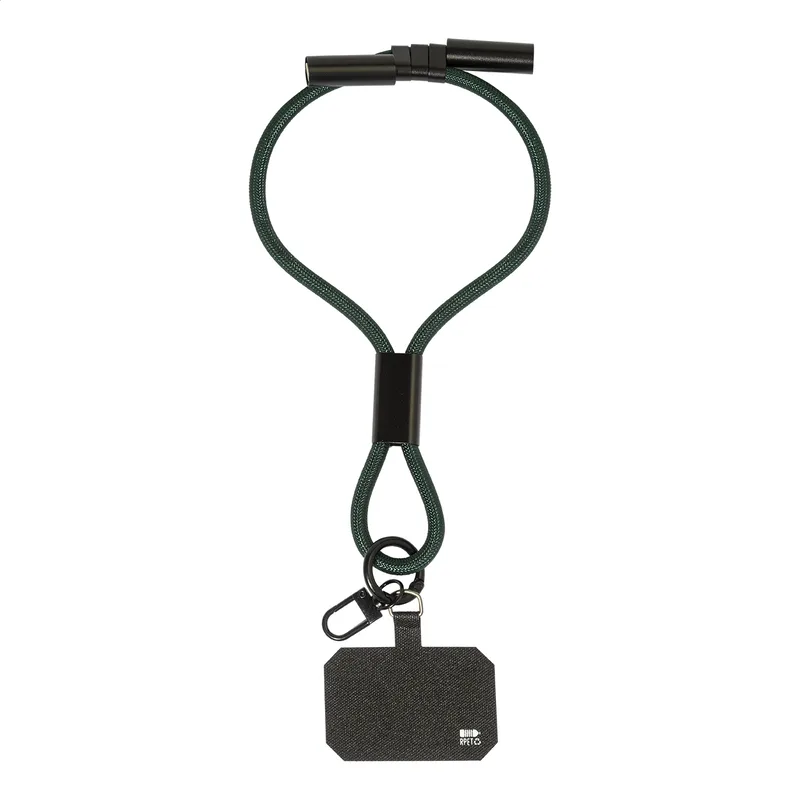 Βραχιολάκι Θήκη Κινητού RPET με Καλώδιο USB-C CuffCharge σε χρώμα Σκούρο Πράσινο. Εταιρικά Διαφημιστικά Δώρα | PERFECT advertising
