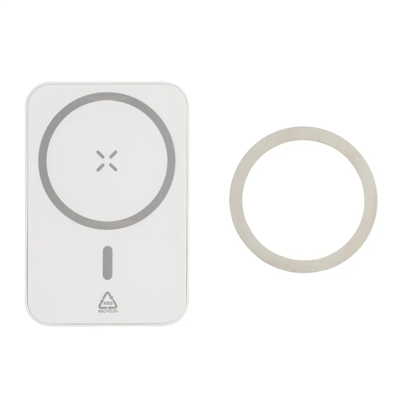 Power Bank RABS Ανακυκλωμένο ABS. Ασύρματος Φορτιστής 15W — Προϊόντα Προβολής | PERFECT advertising
