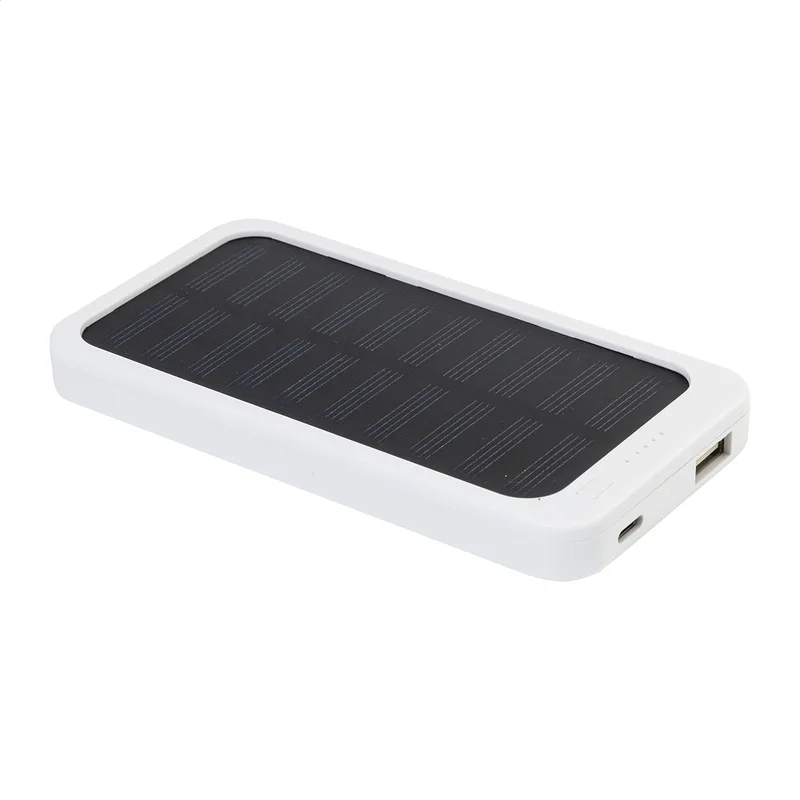 Διαφημιστικό Power Bank RABS με Ηλιακό Φορτιστή από Ανακυκλωμένο ABS. Εταιρικά Διαφημιστικά Δώρα | PERFECT advertising