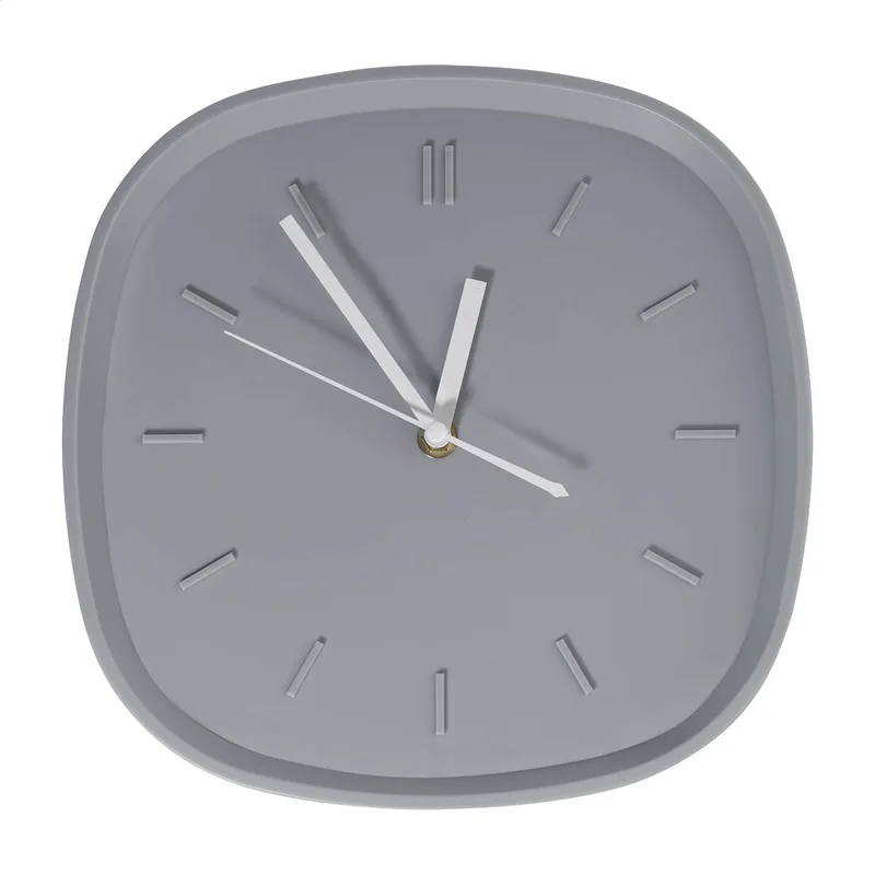 Ρολόι Τοίχου από Ανακυκλωμένο Πλαστικό RPS σε χρώμα Γκρι Τέφρας. Εταιρικά Διαφημιστικά Δώρα | PERFECT advertising