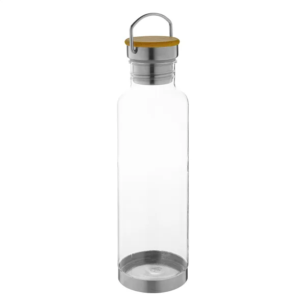 Λογότυπο σε Μπουκάλι Tritan 800ml με Καπάκι Μπαμπού και Πυθμένα Ανοξείδωτου Ατσαλιού. Εταιρικά Διαφημιστικά Δώρα | PERFECT advertising