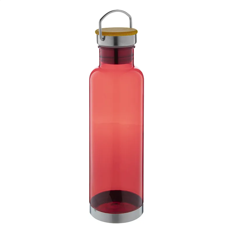 Μπουκάλι Tritan με Καπάκι Μπαμπού 800ml σε χρώμα Κόκκινο. Εταιρικά Διαφημιστικά Δώρα | PERFECT advertising
