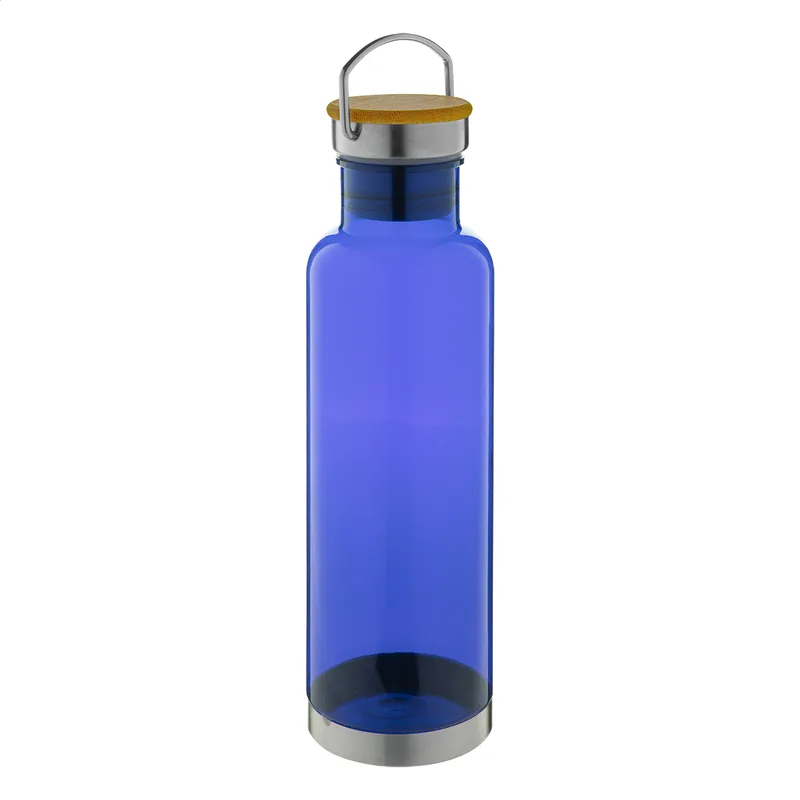 Μπουκάλι Tritan με Καπάκι Μπαμπού 800ml σε χρώμα Μπλε. Εταιρικά Διαφημιστικά Δώρα | PERFECT advertising