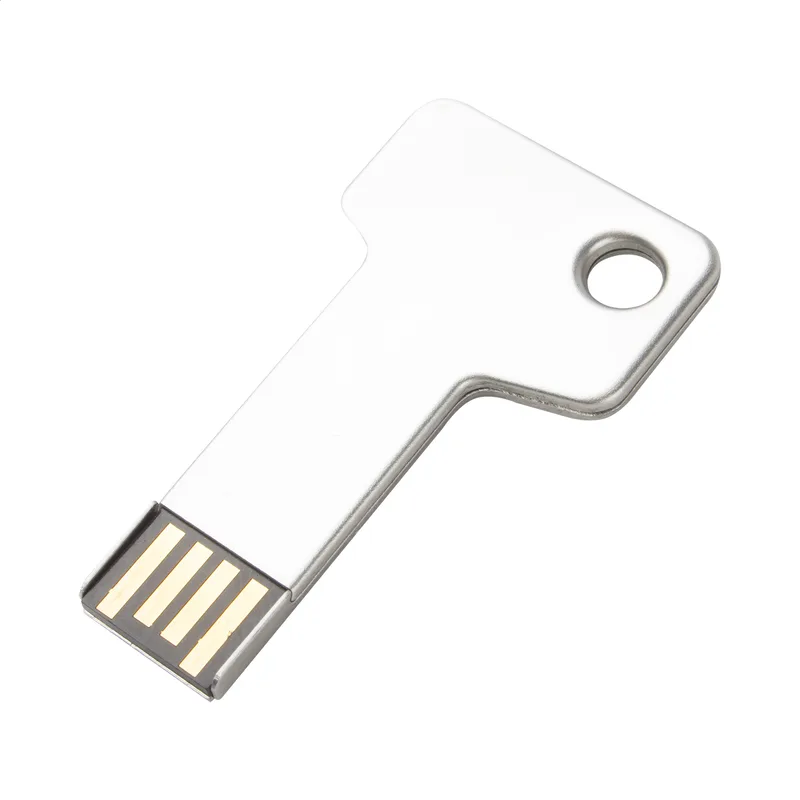 USB Flash Drive σε Σχήμα Κλειδιού σε χρώμα Ασημί. Εταιρικά Διαφημιστικά Δώρα | PERFECT advertising