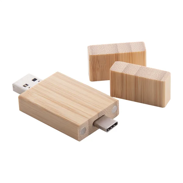 Τυπωμένο USB Flash Drive OTG από Μπαμπού με Λογότυπο. Εταιρικά Διαφημιστικά Δώρα | PERFECT advertising