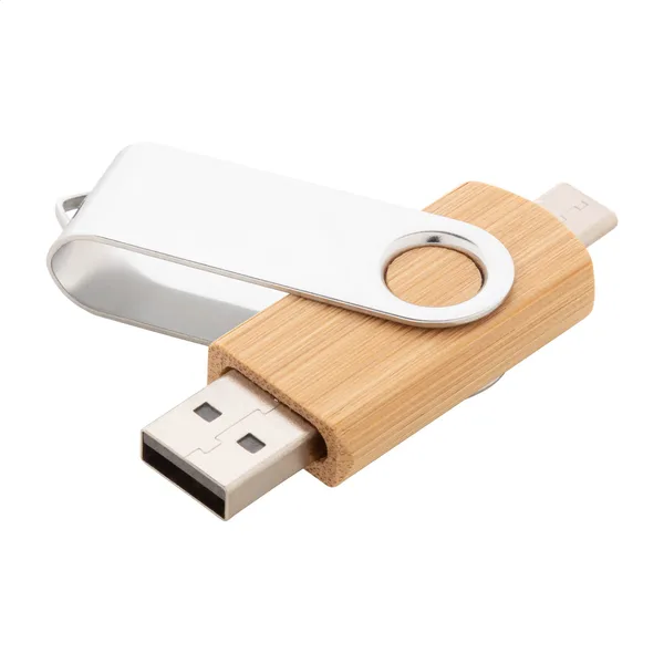 Εκτύπωση Λογοτύπου σε USB Flash Drive OTG από Μπαμπού και Μέταλλο. Εταιρικά Διαφημιστικά Δώρα | PERFECT advertising